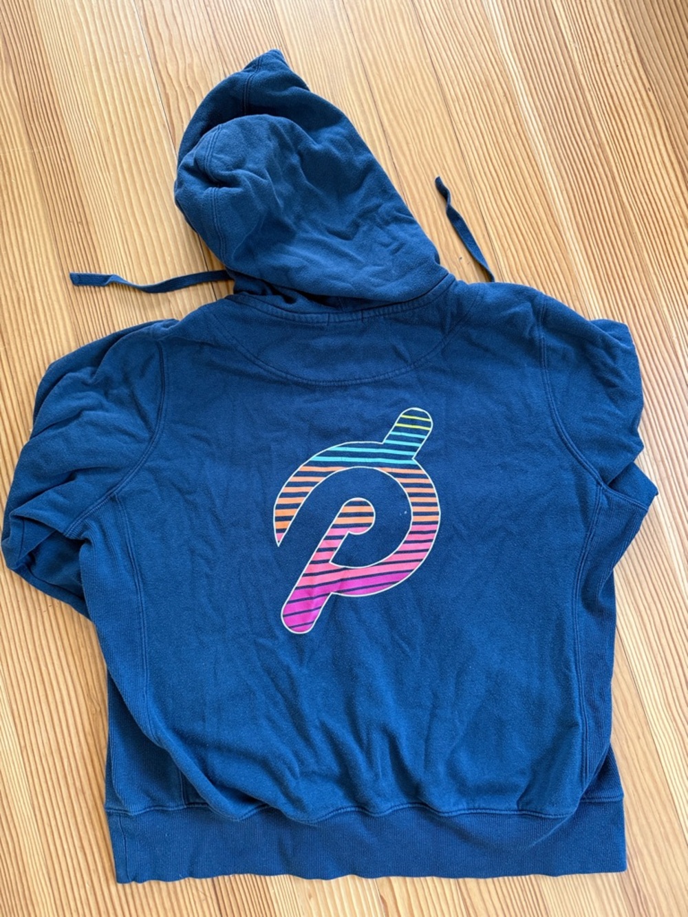 Peloton Navy Hoodie Size 1X zip up
